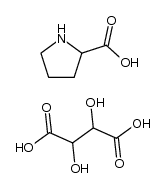 proline hydrogen tartrate Structure