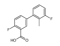 2-fluoro-5-(3-fluoro-2-methylphenyl)benzoic acid结构式