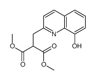 dimethyl 2-[(8-hydroxyquinolin-2-yl)methyl]propanedioate Structure