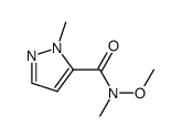 N-Methoxy-N,1-Dimethyl-1H-Pyrazole-5-Carboxamide structure