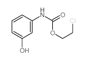 2-chloroethyl N-(3-hydroxyphenyl)carbamate结构式