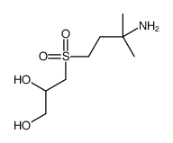 3-((3-Amino-3-methylbutyl)sulfonyl)propane-1,2-diol structure