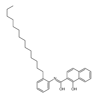 1-hydroxy-N-(2-tetradecylphenyl)naphthalene-2-carboxamide结构式