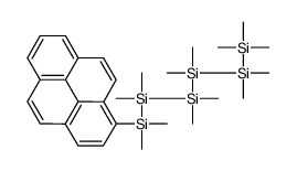 [dimethyl(pyren-1-yl)silyl]-[[[dimethyl(trimethylsilyl)silyl]-dimethylsilyl]-dimethylsilyl]-dimethylsilane Structure