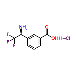 (S)-3-(1-amino-2,2,2-trifluoroethyl)benzoic acid hydrochloride picture