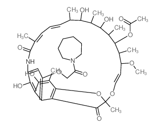 Rifamycin, {4-O-[2-(hexahydro-1H-azepin-1-yl)-2-oxoethyl]-} Structure