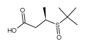 (3R)-3-(tert-butylsulfinyl)butanoic acid结构式