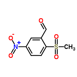 2-(Methylsulfonyl)-5-nitrobenzaldehyde Structure