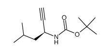 Carbamic acid, (1-ethynyl-3-methylbutyl)-, 1,1-dimethylethyl ester, (S)- (9CI) structure