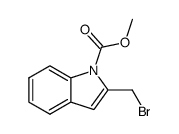 methyl 2-bromomethyl-indole-1-carboxylate结构式