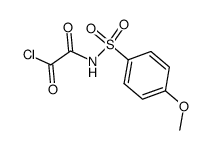 N-[(1-oxo-2-oxo-2-chloro)ethyl]-4-(methoxy)benzenesulfonamide结构式