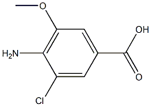 4-Amino-3-chloro-5-methoxy-benzoic acid Structure