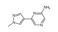 6-(1-methyl-1H-pyrazol-4-yl)-pyrazin-2-ylamine结构式