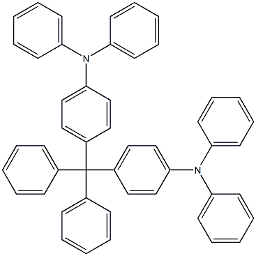 4,4'-(二苯基亚甲基)双(N,N-二苯基苯胺)结构式