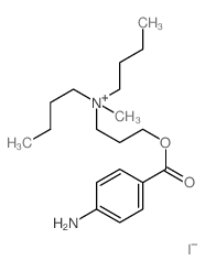 1-Butanaminium,N-[3-[(4-aminobenzoyl)oxy]propyl]-N-butyl-N-methyl-, iodide (1:1)结构式