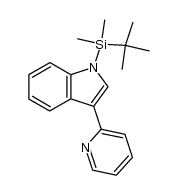 1-(tert-butyldimethylsilyl)-3-(2-pyridyl)indole结构式