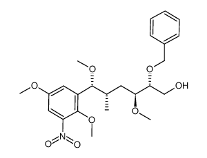 (2R,3S,5S,6R)-2-(benzyloxy)-6-(2,5-dimethoxy-3-nitrophenyl)-3,6-dimethoxy-5-methylhexan-1-ol Structure