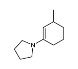 1-pyrrolidino-3-methylcyclohexene Structure