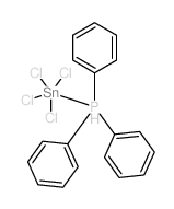 Tin,tetrachloro(triphenylphosphine)- Structure