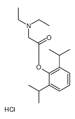 [2-[2,6-di(propan-2-yl)phenoxy]-2-oxoethyl]-diethylazanium,chloride Structure