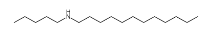 N-pentyl-N-dodecylamine Structure