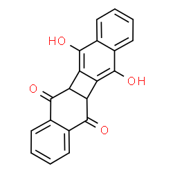 5a,11b-Dihydro-6,11-dihydroxydibenzo[b,h]biphenylene-5,12-dione Structure