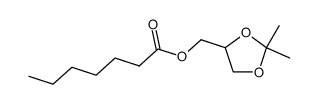 (+/-)-2,2-dimethyl-[1,3]dioxolan-4-ylmethyl heptanoate Structure