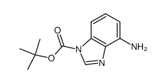 1,1-dimethylethyl 4-amino-1H-benzimidazole-1-carboxylate Structure