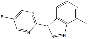 1-(5-fluoropyrimidin-2-yl)-4-methyl-1H-[1,2,3]triazolo[4,5-c]pyridine Structure