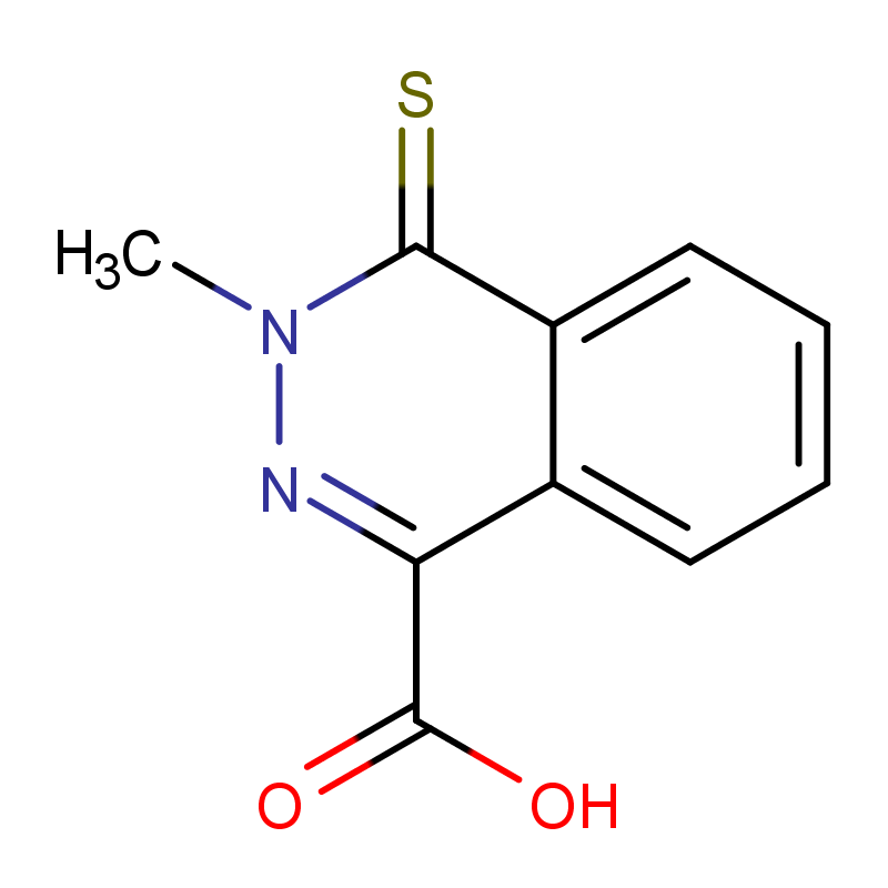 3-Methyl-4-thioxo-3,4-dihydrophthalazine-1-carboxylic acid结构式