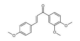 1-(3,4-dimethoxyphenyl)-3-(4-methoxyphenyl)prop-2-en-1-one结构式