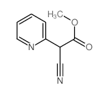 2-Pyridineacetic acid, a-cyano-, methyl ester structure