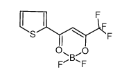 Trifluoro-l-(2-thienyl)-1,3-butanedione, 4,4,4- boron difluoride结构式