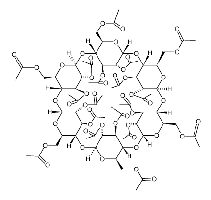 .alpha.-Cyclodextrin, octadecaacetate结构式