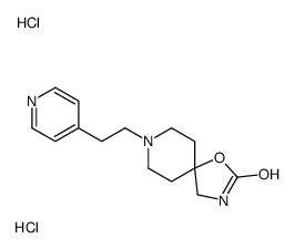 8-(2-pyridin-4-ylethyl)-1-oxa-3,8-diazaspiro[4.5]decan-2-one,dihydrochloride Structure