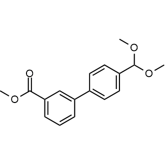 4'-(二甲氧基甲基)-[1,1'-联苯]-3-羧酸甲酯结构式
