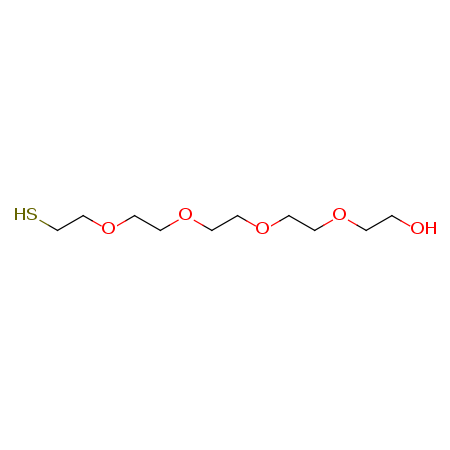 Thiol-PEG5-alcohol Structure