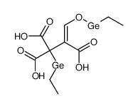 1-ethylgermyl-3-ethylgermyloxyprop-2-ene-1,1,2-tricarboxylic acid Structure