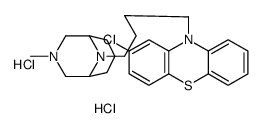 2-chloro-10-[4-(3-methyl-3,9-diazabicyclo[3.3.1]nonan-9-yl)butyl]phenothiazine,dihydrochloride结构式