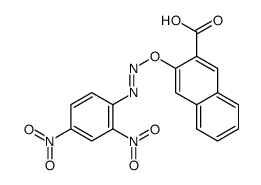 3-[(2,4-dinitrophenyl)diazenyl]oxynaphthalene-2-carboxylic acid Structure