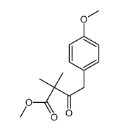 Methyl 4-(4-methoxyphenyl)-2,2-dimethyl-3-oxobutanoate Structure