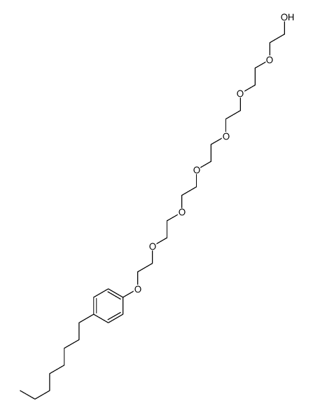 20-(4-octylphenoxy)-3,6,9,12,15,18-hexaoxaicosan-1-ol structure