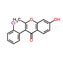 3-(2-Chloro-phenyl)-7-hydroxy-2-methyl-chromen-4-one结构式