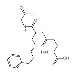 2-amino-4-[[1-(carboxymethylcarbamoyl)-2-(3-phenylpropylsulfanyl)ethyl]carbamoyl]butanoic acid picture