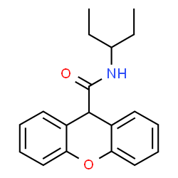 N-(1-ethylpropyl)-9H-xanthene-9-carboxamide picture