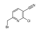 6-(Bromomethyl)-2-chloronicotinonitrile结构式