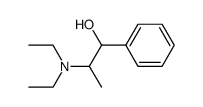 2-(diethylamino)-1-phenylpropan-1-ol结构式