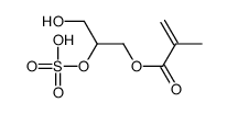 (3-hydroxy-2-sulfooxypropyl) 2-methylprop-2-enoate Structure