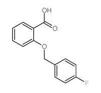 2-(4-氟苄氧基)-苯甲酸结构式