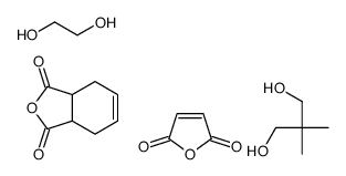 3a,4,7,7a-tetrahydro-2-benzofuran-1,3-dione,2,2-dimethylpropane-1,3-diol,ethane-1,2-diol,furan-2,5-dione Structure